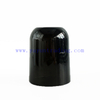 11oz Shiny Dark Green Glass Candle Holder with Zinc Alloy Lid