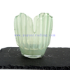New shape green color handmade creative candle jars