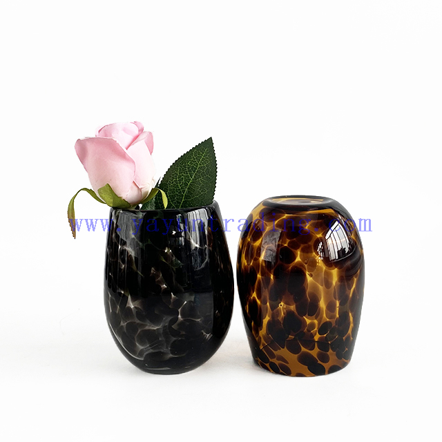 New Design Shiny Egg Shaped Glass Candle Jars