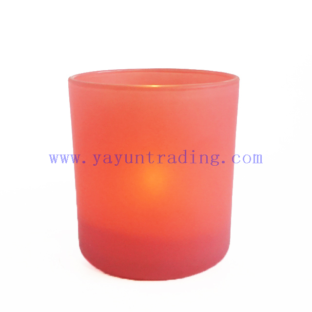 Wholesale Custom Jar Holder Luxury Pink Glass Candle Jars