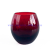 Different Sizes Red Glass Tumblers For Drinking Juice Cup Whisky Glassware