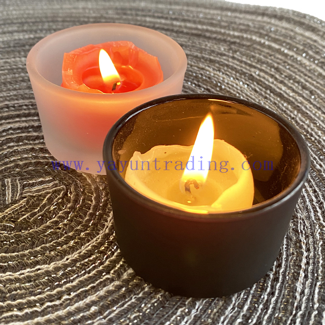 Hot Sale Gift Decorative Candle Holder 2oz 3oz 4oz Glass Candle Jars
