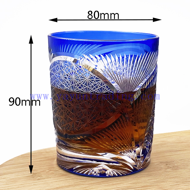 hand-cut blue cups (5)