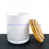 Customized Black White Candle Jars for Home Decoration Empty Glass Candle Vessels