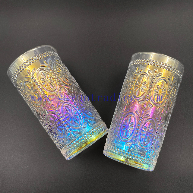 Shiny Iridescent Crystal Whisky Cup Brandy Luxury Unique Glass For Home Bar