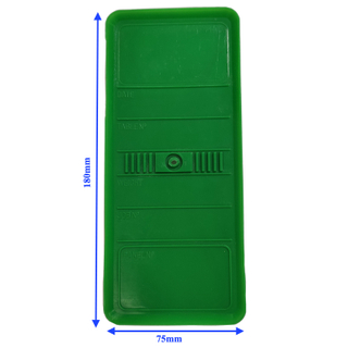 Panel Identification Plates 180mm x 75mm Green Color