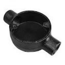 Black Enamel Malleable Junction Conduit Pipe Fitting Circular Boxes