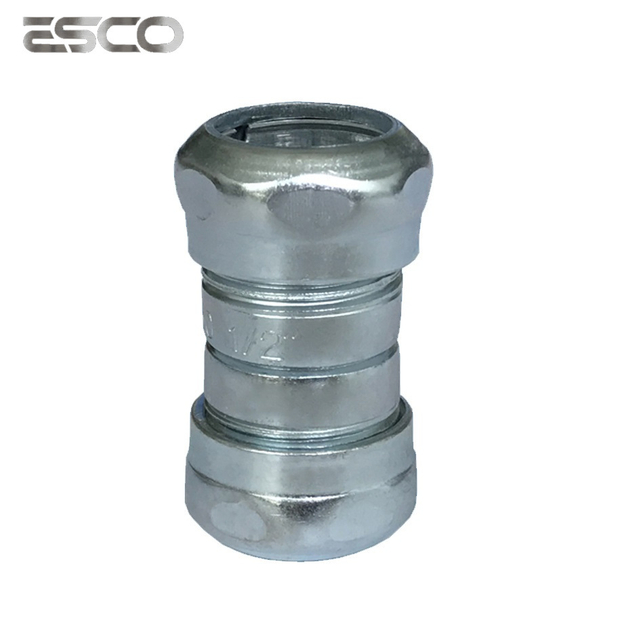High Quality Galvanized Steel Tube Conduit Fitting EMT Compression Coupling