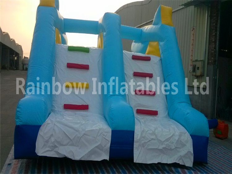 RB32002(6.3x4x3.5m) Inflatable Shark Theme Double Water Slide For Children