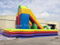 RB8047(13x10x8mh) Inflatable Climbing Rock Wall With Giant Slide For Sale