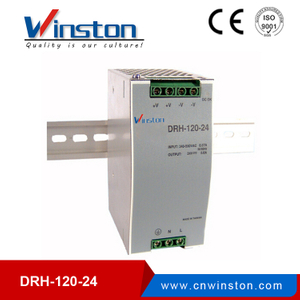 DRH-120-24 120W 24V de salida única de alimentación de riel din industrial