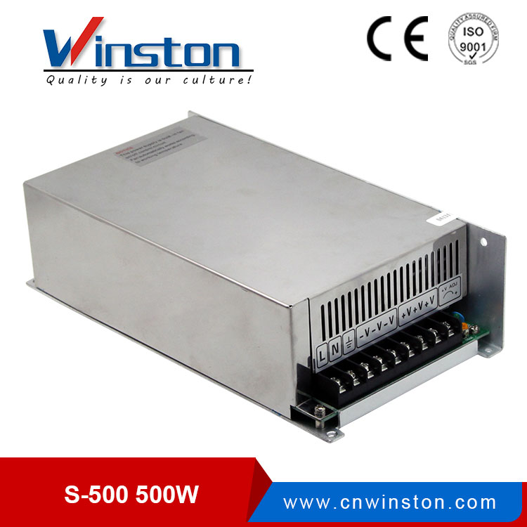 Controlador LED de fuente de alimentación de conmutación de alta eficiencia S-500 de 500 W