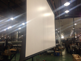 400 Inch Large 16:10 Ratio Projector Electric Tab Tension Projection Screen With with Tubular Motor and Remote Control