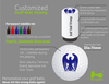Plastic round golf ball stamps A11 Dia.11mm Indelible ink 