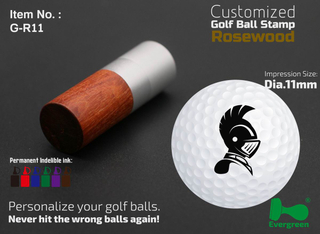 Rosewood Golf Ball Stamps Dia.11mm