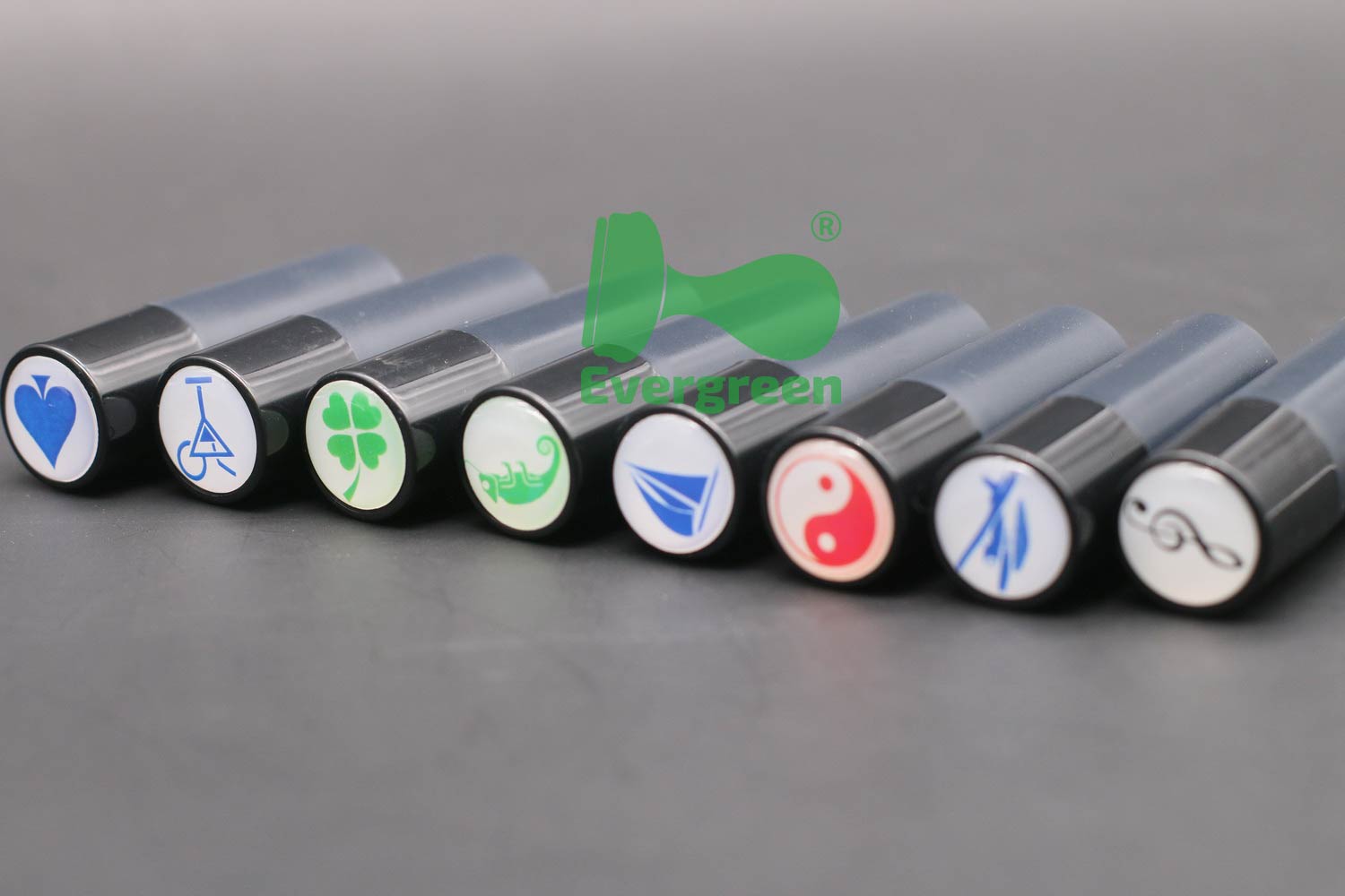 Personzlied Round plastic Golf Ball Stamps Dia.12mm 