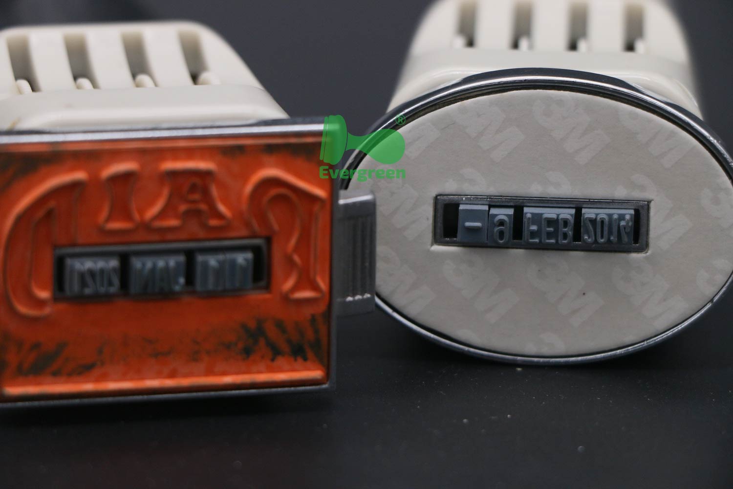 Die-Plate Date Stamp Round 50X35mm