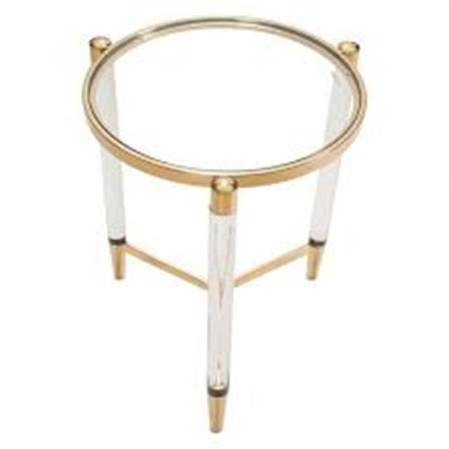 Hot Selling Round Side Table Gold Acrylic Table Stainless Steel Brass Table