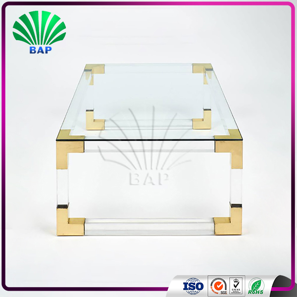 Luxury Crystal Coffee Table Plexiglass Living Room Low Height Coffee Table Acrylic Tea Table