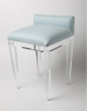 High End Leisure Bar Stool Soft Cushion Acrylic Stool Bar Chair