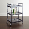 2017 Modern Design Acrylic Hotel Housekeeping Serving Trolley Food Bar Cart