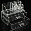 Custom Crystal Clear Acrylic Display Cosmetic Organiser Sets