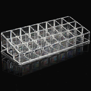 Transparent Acrylic Cosmetic Nail Polish Display Cases Organizer