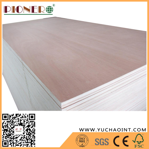 E1 Poplar core bb/cc grade okoume faced commercial plywood