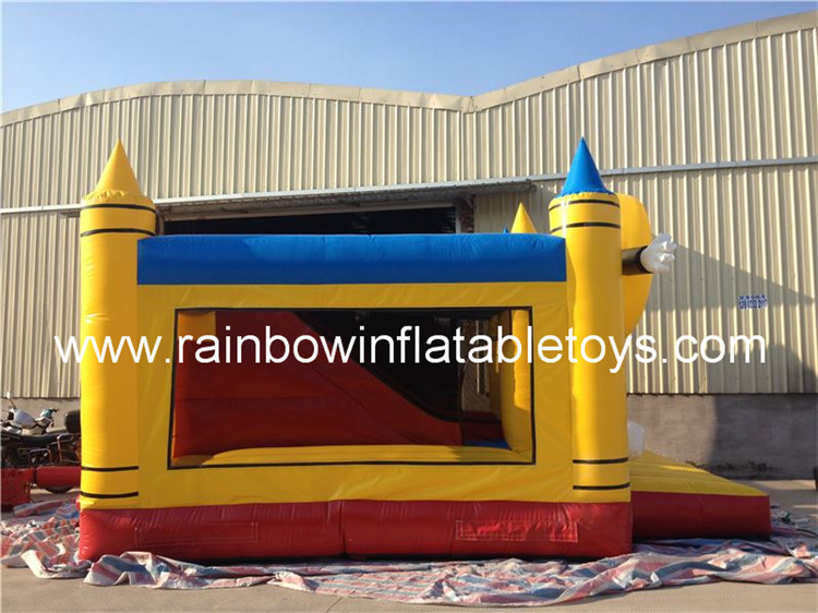 RB3047（5x6m）Inflatables Pencil Big Smile Bounce House For Kids And Adults