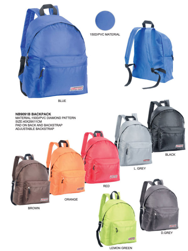 Promotional Simple Cheap Blue Backpack for Students