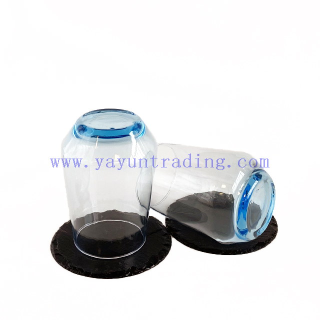 Crystal Blue Glassware Cold Tea/water/wine Drinking Cup