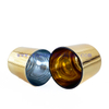 Luxury Custom Colored Empty Electroplated Gold Candle Jars with Lids