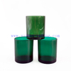 10oz 300ml Fashion Translucent Green Glass Candle Vessel