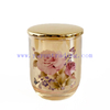 Colored 8oz Glass Amber Round Bottom Glass Jar for Decorations