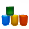 250ml 8oz Decorate Glass Candle Jar Custom Colors Candle Vessel