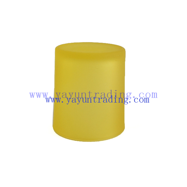 300ml yellow glass candle holder 
