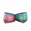 High Quality Square Glass Candle Holder With Stone Lid For Home Decor