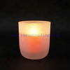 260ml Round Bottom Gift Decorate Frosted Translucent Glass Candle Jar