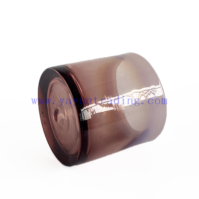 Popular Style 9oz Handmade Glass Candle Holder Wholesale Candle Jar