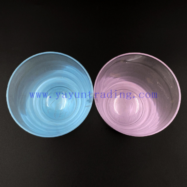 Popular Hot Sale Liquor Clear Glass Cup Colored Bottom Whisky Drinking Wine Glass