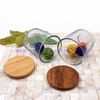 Luxury Transparent Clear Empty Glass Decorative Candle Jars Simple Candle Holders With Lid For Candle Making
