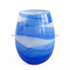 New Design Shiny Egg Shaped Glass Candle Jars Luxury Candle Vessels