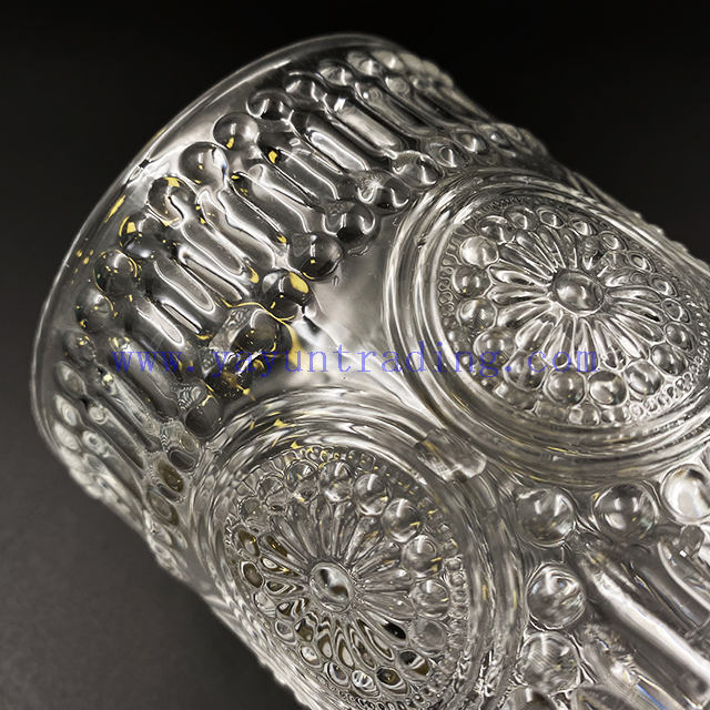 Hot Sale Stemless Clear Transparent Fashioned Cocktail Glass Whiskey Tumbler