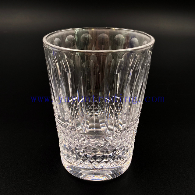 Drinking Glass Hand-cut Glass Whisky Tumblers Horn Shape Clear Transparent Cup