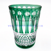 Luxury 11oz Hand Cut To Clear Whisky Glass Fashioned Colored Tumbler