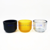 Creative Thick Wall Ribbed Glass Candle Jars Decorative Empty Holders Wedding Scented Home Decor Vessels with Lids