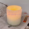 16oz White Pearl Iridescent Candle Holder Luxury Glass Holographic Jar For Candle Making