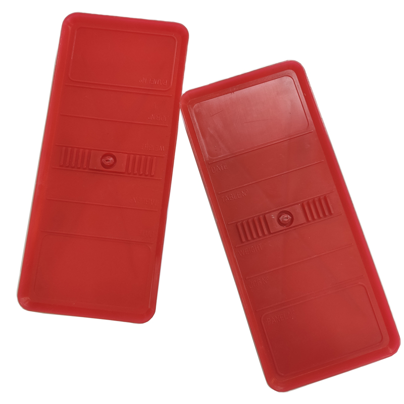 Panel Identification Plates 180mm x 75mm Red Color