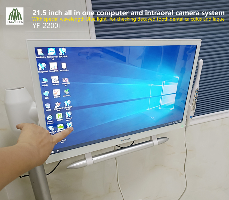 Touch Screen Computer And Intra Oral Camera 21.5inch System with Independent Graphics Card-YF2200P