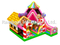RB04053(9x8x6.5m) Inflatable Candy series theme funcity with slides